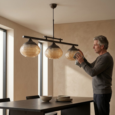 Plafonnier pour cuisine ou salon Luminaire de luxe au design moderne