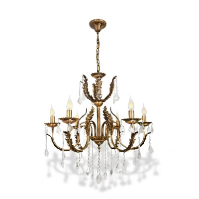 Lampe lustre en cristal Suspension lumineuse Plafonnier Lampes 73x110