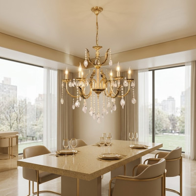 Lampe suspension Lustre Lampe en cristal Plafonnier Lampes 73x130