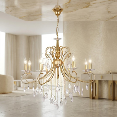 Lustre moderne, Plafonnier luxueux dans le salon, Lampe suspendue