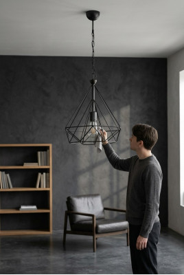 Lustre Plafonnier Lampe Luminaire Éclairage Salon 28x80 Lampes