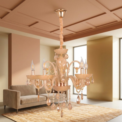 Lustre en cristal pour le salon, brillant, pour la nouvelle zone intérieure