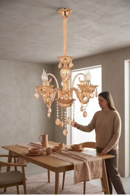 Lustre Moderne de luxe Luminaire suspendu Plafonnier Lustre en cristal