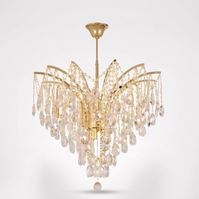 Chic lustre en cristal pour un éclairage de design exclusif de la salle de séjour