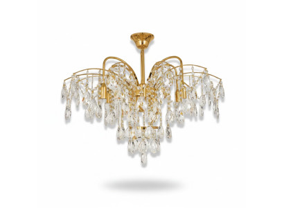 Chandelier Français Or dans le salon Luminaire luxueux Lampes