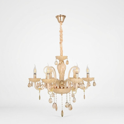 Lustre de plafond moderne pour le salon avec un luxueux éclat de verre Lampe Luminaire