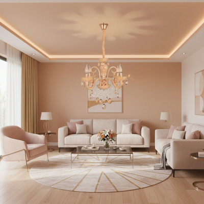 Lampe de plafond Une nouvelle lampe suspendue en verre moderne de luxe pour le salon