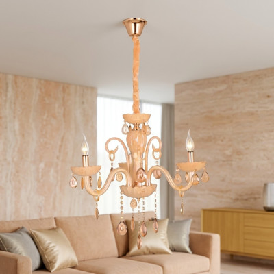 Lustre de plafond Opal Honey pour la maison Salon nouveau Luxueux pour le style.