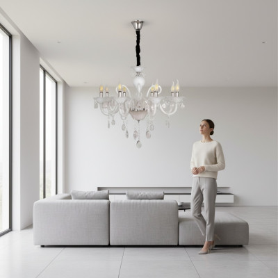 Lustre de plafond dans le salon Lampes intérieures d'éclairage de luxe 80x95