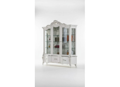 Vitrine en bois de luxe Design Buffet Meubles italiens blancs