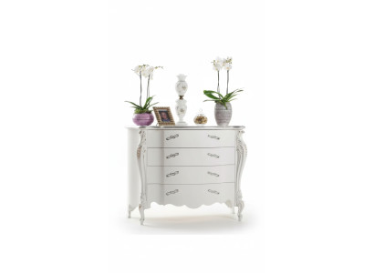 Commode Blanc Chambre à coucher design classique luxe Bois Commode Buffet