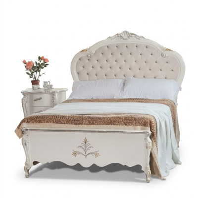 Lit design 120x200 cm Chesterfield Lit en bois Lits Chambre d'hôtel Mariage