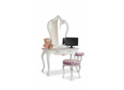 Ensemble de coiffeuse console miroir chambre mobilier design 2 pièces bois