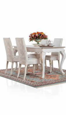 Chaise de salle à manger fauteuil de luxe classique Chaise en bois Chaises de style italien