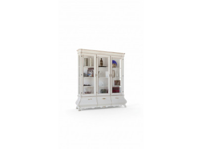 Vitrine en bois Armoires de luxe Classiques Buffet Meubles italiens 185x50cm