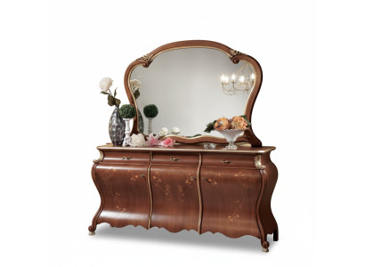 Commode avec miroir, consoles de meuble Commodes avec ensemble de tiroirs, 2 pièces