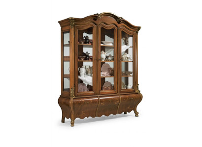Luxueux bois Vitrine Buffet Design Armoires Marron Mobilier Italien
