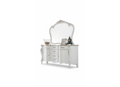 Commode Miroir tiroirs étagères de luxe Groupe de meubles Nouvel ensemble de 2