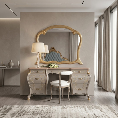 Coiffeuse Set Console Miroir Ensemble de meubles de chambre à coucher Design