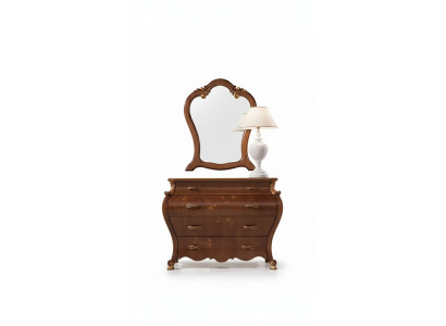 Chambre Miroir Commode Bois Classique s Design Luxe Marron neuf