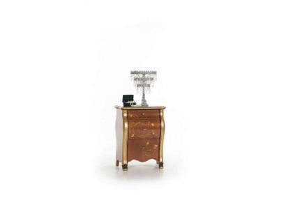 Table de chevet Table de chevet Classique Design Meubles Bois Marron Tables d'appoint