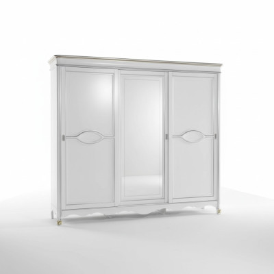 Blanc Classique r Armoire Porte Miroir Chambre Mobilier Design