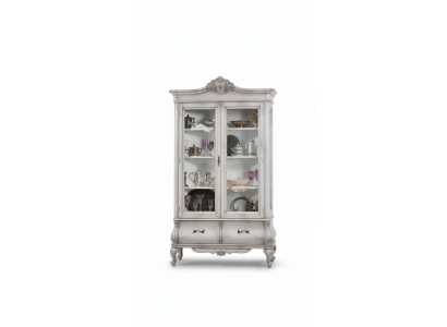 Vitrine en bois Buffet latéral blanc Armoires de design Meubles italiens Armoire