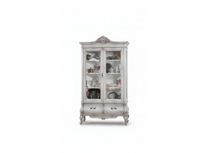 Vitrine en bois Buffet latéral blanc Armoires de design Meubles italiens Armoire