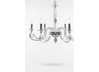 Lustre de plafond luxueux en cristal transparent lustre lampe