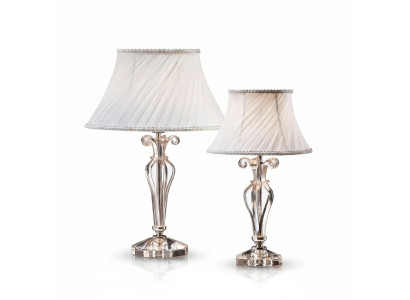 Lampe de sol en cristal de style lustre de lampe de table blanche classique nouvelle