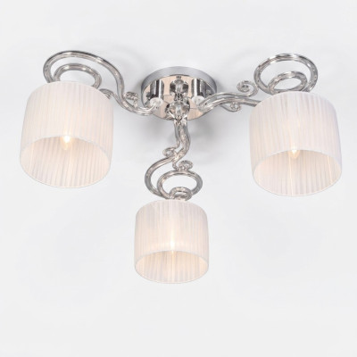 Lustre en cristal blanc Suspension luminaire Lustre plafonnier