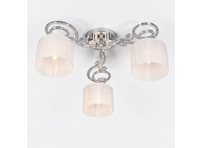 Lustre en cristal blanc Suspension luminaire Lustre plafonnier