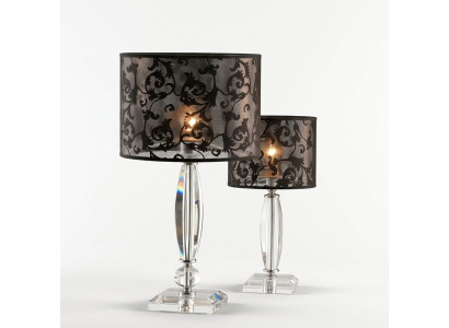 Lampe de table de style antique, lampe de table de lustre en cristal, lampes de cristal.