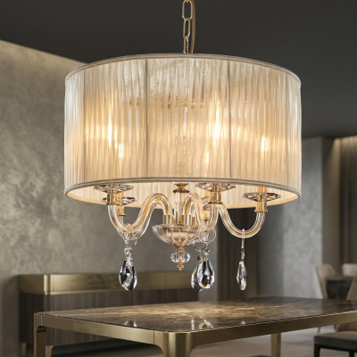 Lustre de plafond en or de luxe royal