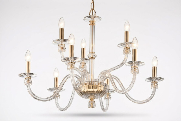 Lustre en cristal Support de plafond Lustre Lampe Lumières Lampes