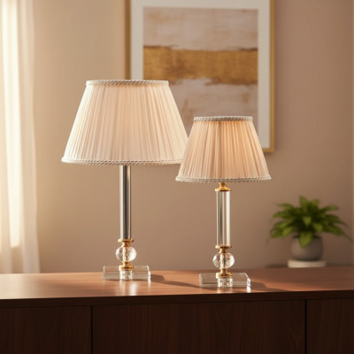 Lampe de sol en cristal classique, éclairage de bureau, meubles de luxe neufs