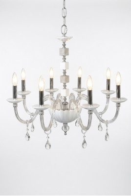 Lustre en cristal, Lustre luminaire suspendu, Plafonnier, Lampe