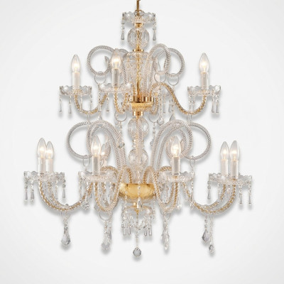 Lustre en cristal Suspension Lustre Plafonnier Lampe