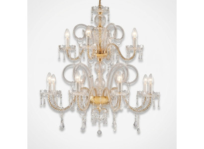 Lustre en cristal Suspension Lustre Plafonnier Lampe