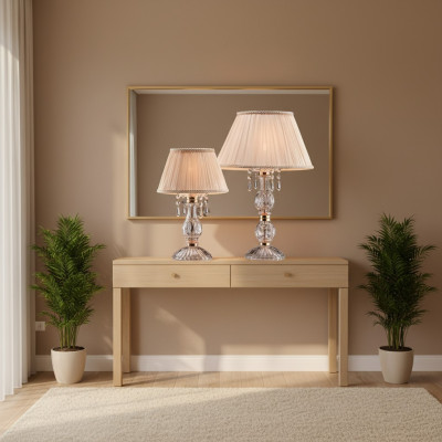 Lampe de table de style antique Lampes Lustre Cristal Lampes de table Lampe