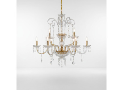 Lustre lampe suspension Lampes éclairage Chandelier or Lampe