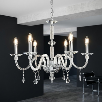 Lustre en cristal Lustre suspendu Plafonnier