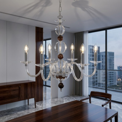 Élégante lampe de plafond classique R Lustre lustre en cristal nouveau