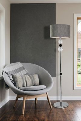 Lampadaire gris lampadaires pour la lecture lampes de sol style moderne
