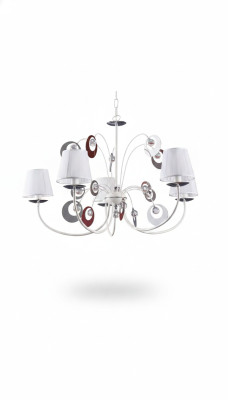Lustre luxueux 4x Lampes Plafonnier Art déco Blanc neuf