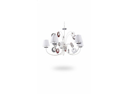 Lustre luxueux 4x Lampes Plafonnier Art déco Blanc neuf