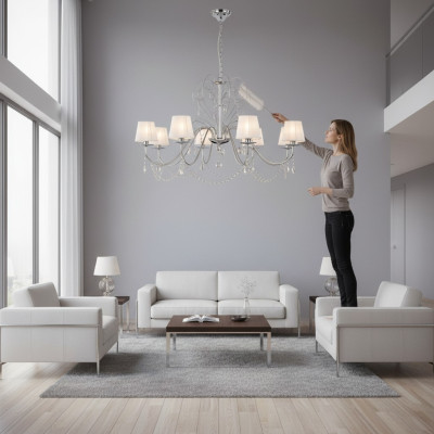Lustre en cristal Lustre élégant lustre suspendu au plafond