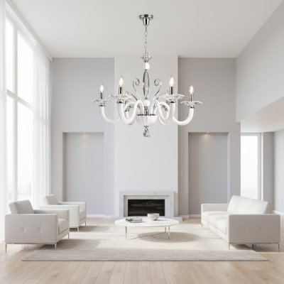 Lustre en cristal suspension plafonnier élégant lustre suspendu au plafond