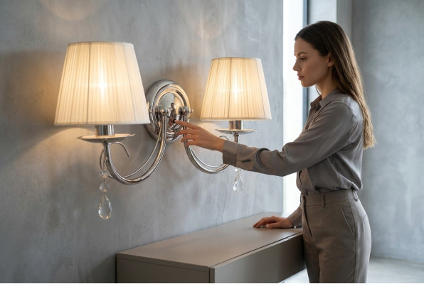 Applique murale lampe murale classique Applique murale lustre mural double lampadaire mural
