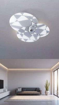 Chandelier style modern plafonnier belle lampe nouvelle luxueuse gris